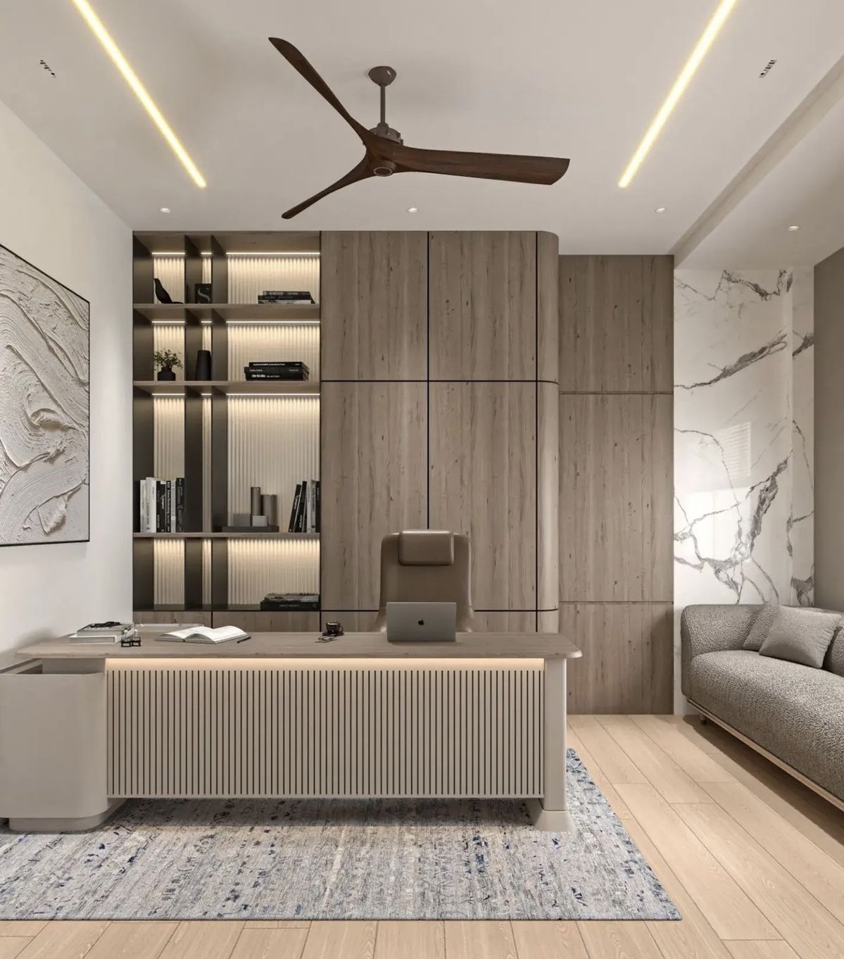 Luxury Executive Suite featuring Integrated Cove Lighting & Executive Chandelier #55
